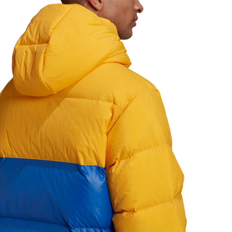 adidas Down Regen Puffer Jacke gelb/blau S