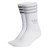  adidas Mid Cut Socken weiß / glitzer-silber 