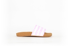 adidas Adilette W kork / weiß / pink