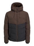 Jack & Jones Copenhagen Puffer Jacke braun / schwarz