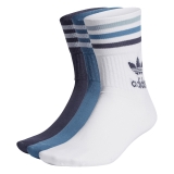 adidas mid cut crw Socks blau / weiß