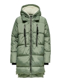 Only Nora Long Puffer Coat Sea Spray grün