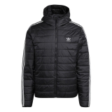 adidas PAD hooded Pufferjacke schwarz / weiß