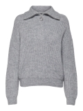 Only Zip Pullover grau hellgrau