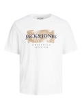Jack &  Jones Jorcrayon branding tee ss weiß / braun